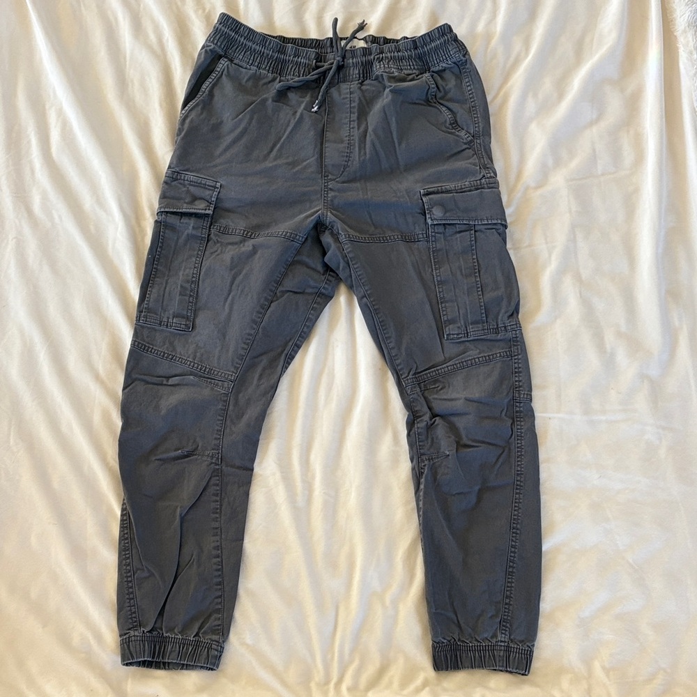 H&M Charcoal Cargo Pants for Men